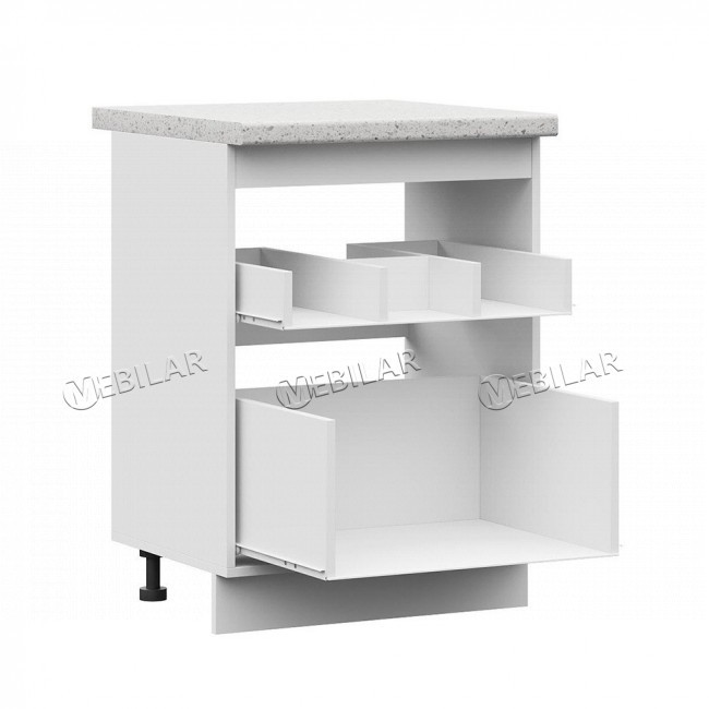Корпус шкаф нижний STEND ШНМ 2Я 600 белый
