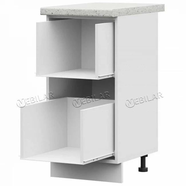 Корпус шкаф нижний STEND ШН2Я 400 ПВ белый Корпус шкаф нижний STEND ШН2Я 400 ПВ белый